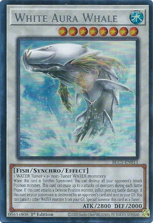 White Aura Whale (Silver) [BLC1-EN011] Ultra Rare | Pegasus Games WI