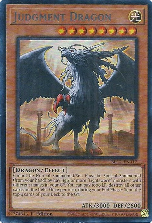 Judgment Dragon (Silver) [BLC1-EN012] Ultra Rare | Pegasus Games WI