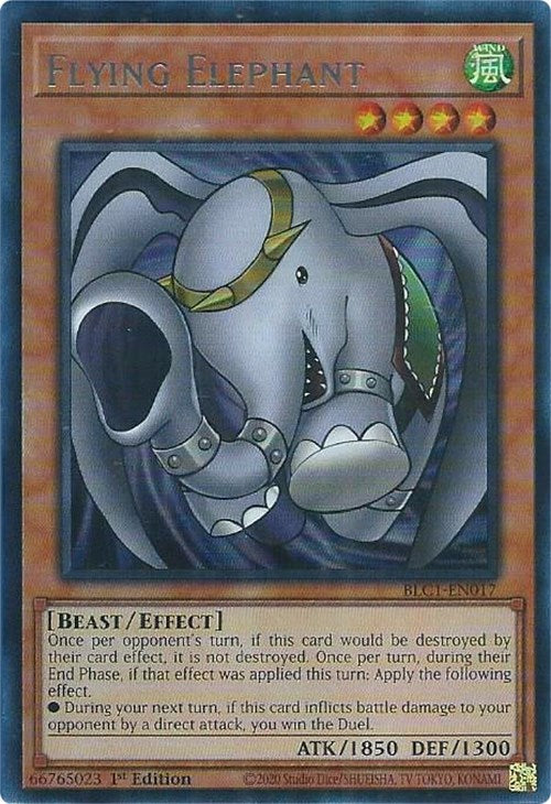 Flying Elephant (Silver) [BLC1-EN017] Ultra Rare | Pegasus Games WI