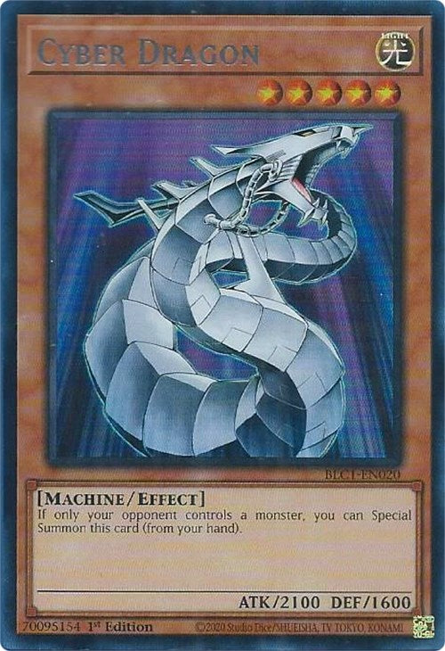 Cyber Dragon (Silver) [BLC1-EN020] Ultra Rare | Pegasus Games WI