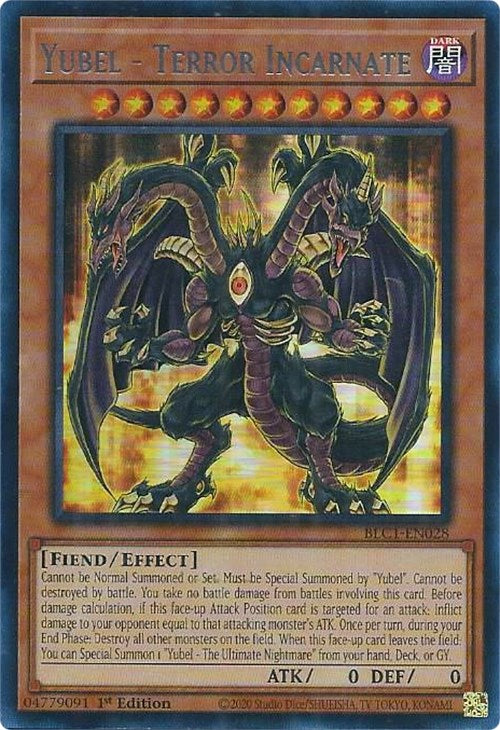 Yubel - Terror Incarnate (Silver) [BLC1-EN028] Ultra Rare | Pegasus Games WI