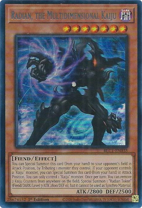 Radian, the Multidimensional Kaiju (Silver) [BLC1-EN035] Ultra Rare | Pegasus Games WI