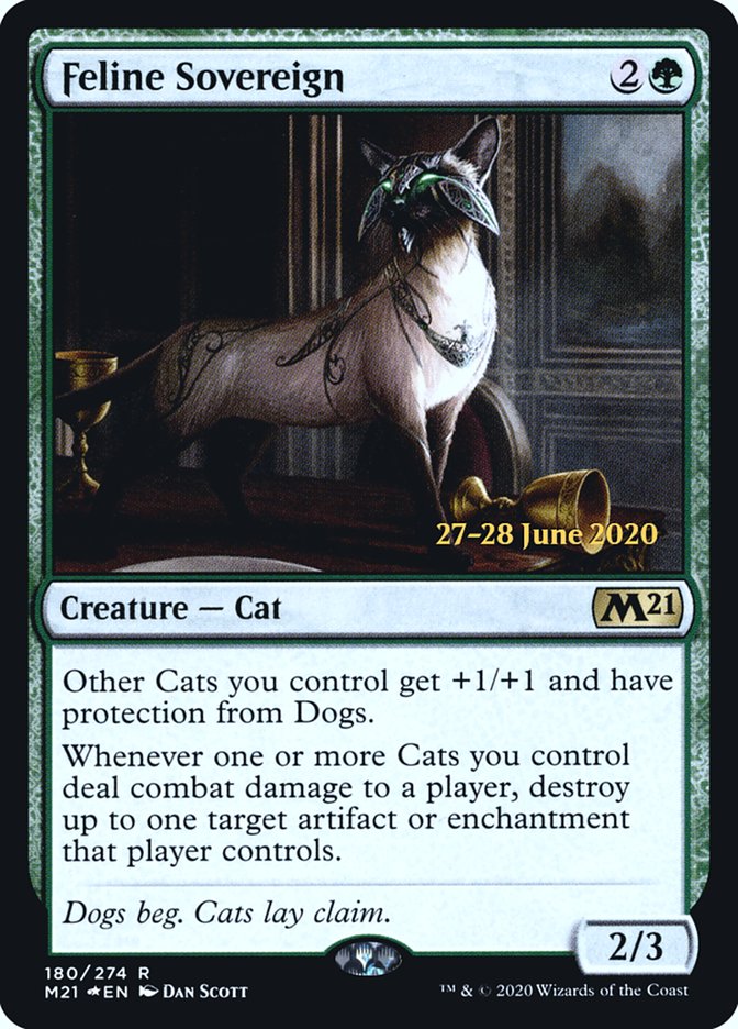 Feline Sovereign [Core Set 2021 Prerelease Promos] | Pegasus Games WI