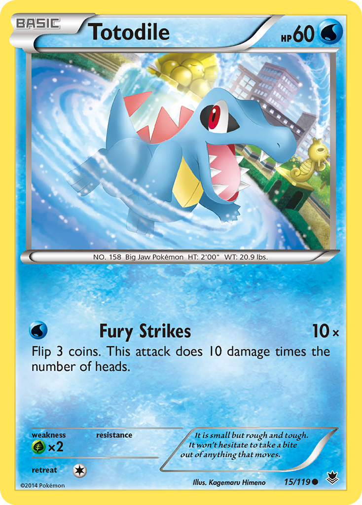 Totodile (15/119) [XY: Phantom Forces] | Pegasus Games WI