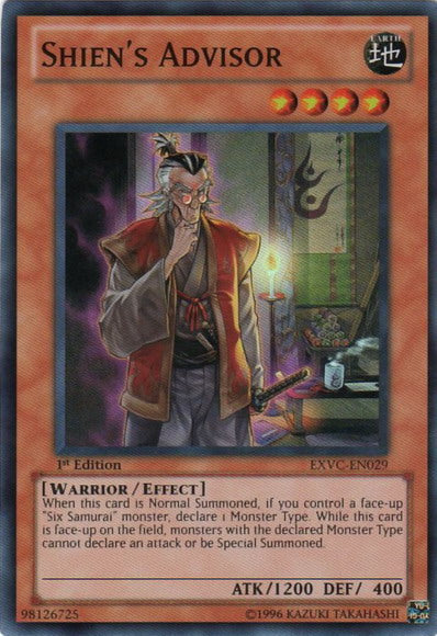 Shien's Advisor [EXVC-EN029] Super Rare | Pegasus Games WI