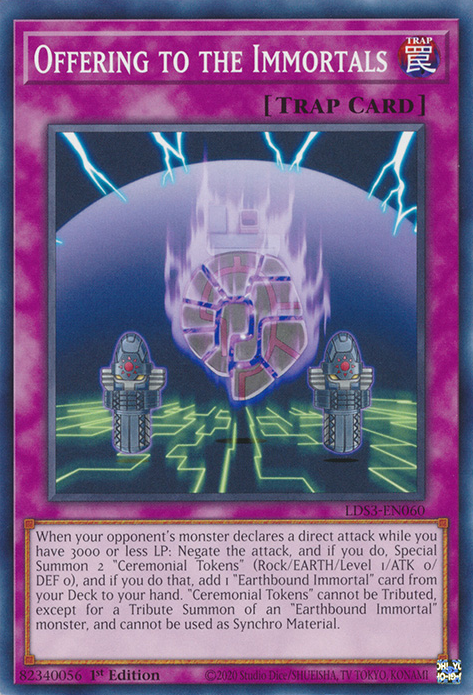Offering to the Immortals [LDS3-EN060] Common | Pegasus Games WI