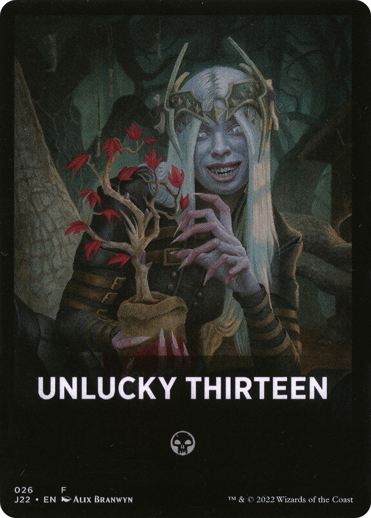 Unlucky Thirteen Theme Card [Jumpstart 2022 Front Cards] | Pegasus Games WI