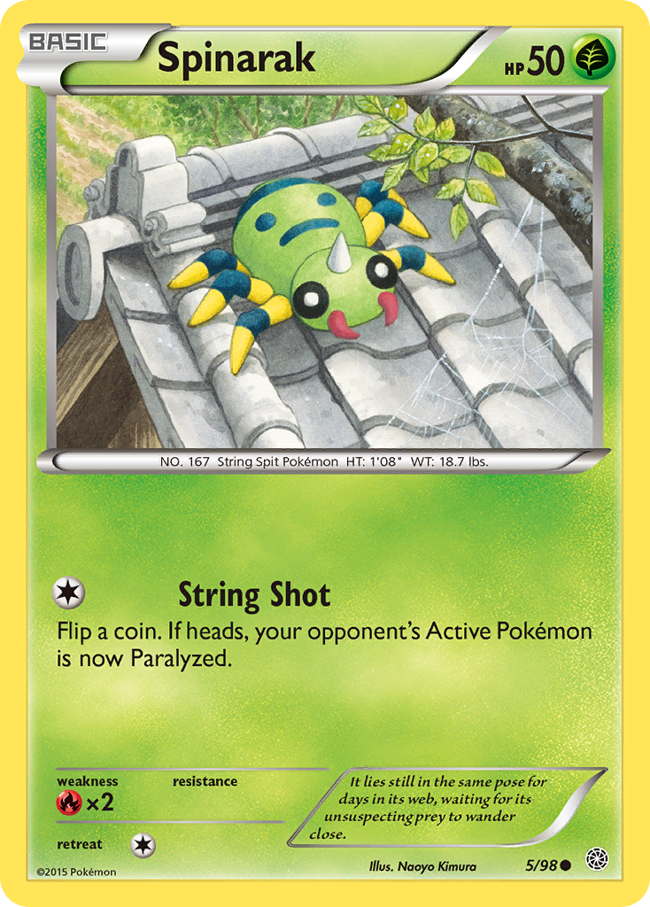 Spinarak (5/98) [XY: Ancient Origins] | Pegasus Games WI