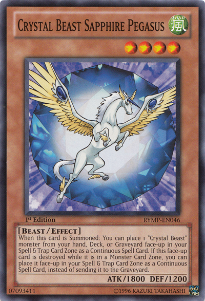 Crystal Beast Sapphire Pegasus [RYMP-EN046] Common | Pegasus Games WI