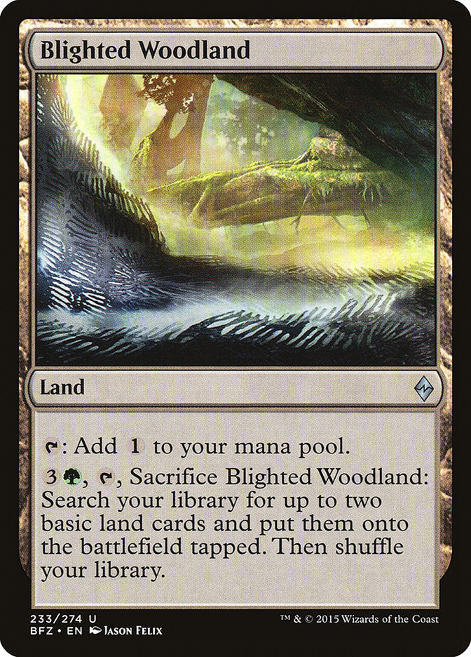 Blighted Woodland [Battle for Zendikar] | Pegasus Games WI