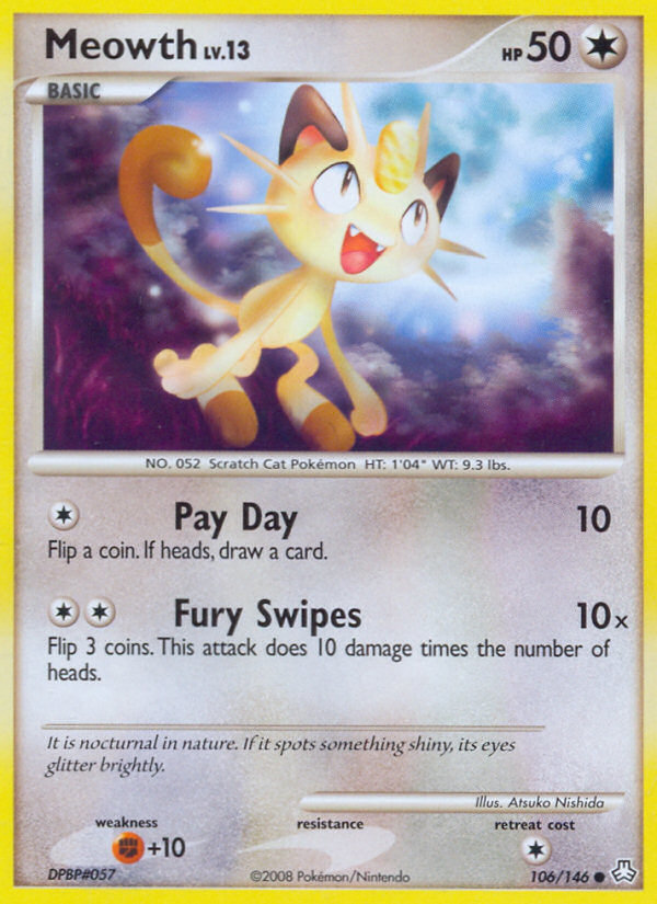 Meowth (106/146) [Diamond & Pearl: Legends Awakened] | Pegasus Games WI