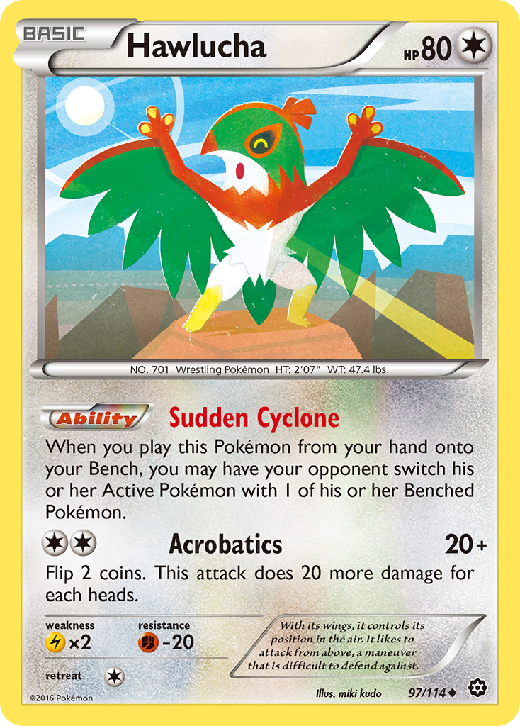 Hawlucha (97/114) [XY: Steam Siege] | Pegasus Games WI