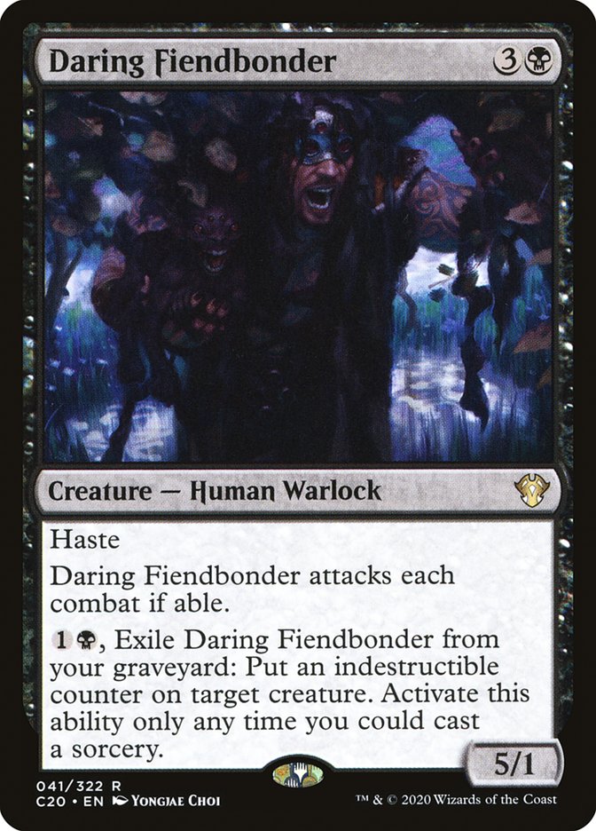 Daring Fiendbonder [Commander 2020] | Pegasus Games WI