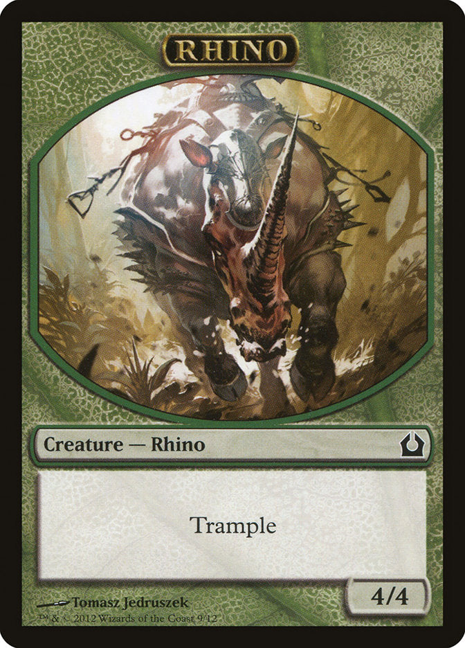 Rhino Token [Return to Ravnica Tokens] | Pegasus Games WI