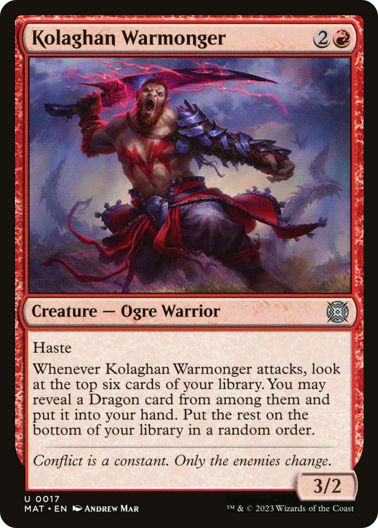 Kolaghan Warmonger [March of the Machine: The Aftermath] | Pegasus Games WI