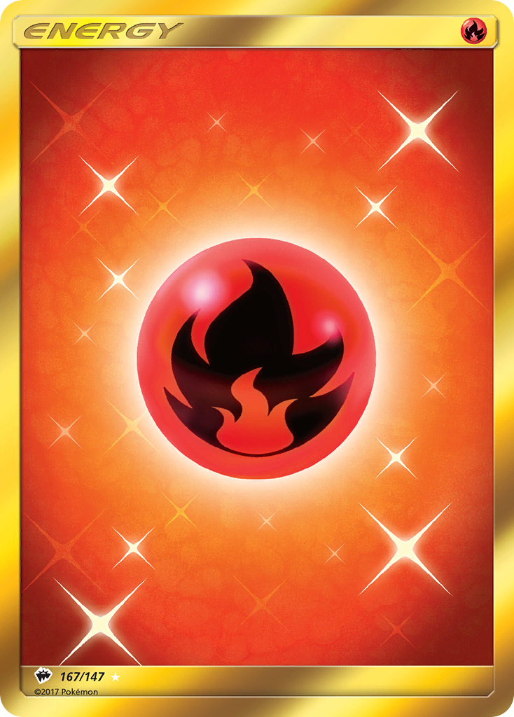Fire Energy (167/147) [Sun & Moon: Burning Shadows] | Pegasus Games WI