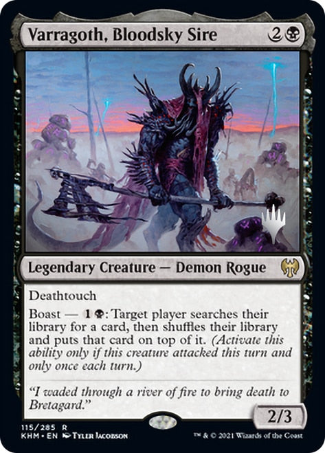 Varragoth, Bloodsky Sire (Promo Pack) [Kaldheim Promos] | Pegasus Games WI