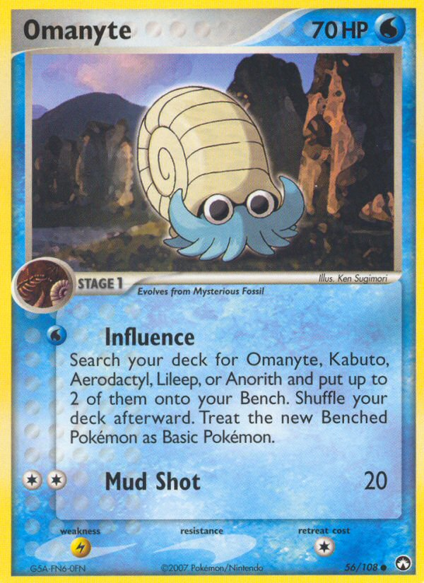 Omanyte (56/108) [EX: Power Keepers] | Pegasus Games WI