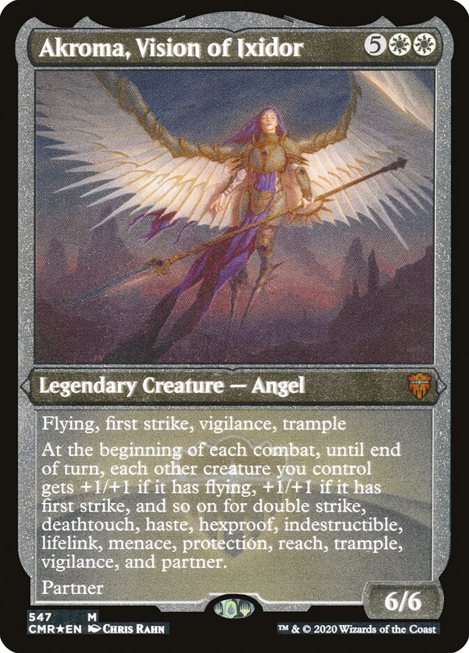 Akroma, Vision of Ixidor (Etched) [Commander Legends] | Pegasus Games WI