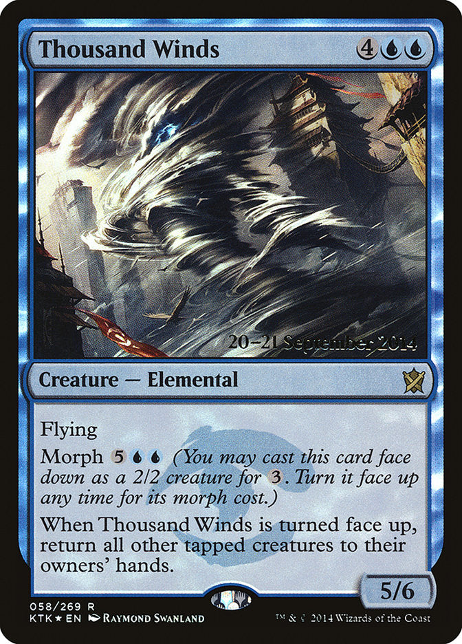 Thousand Winds [Khans of Tarkir Prerelease Promos] | Pegasus Games WI