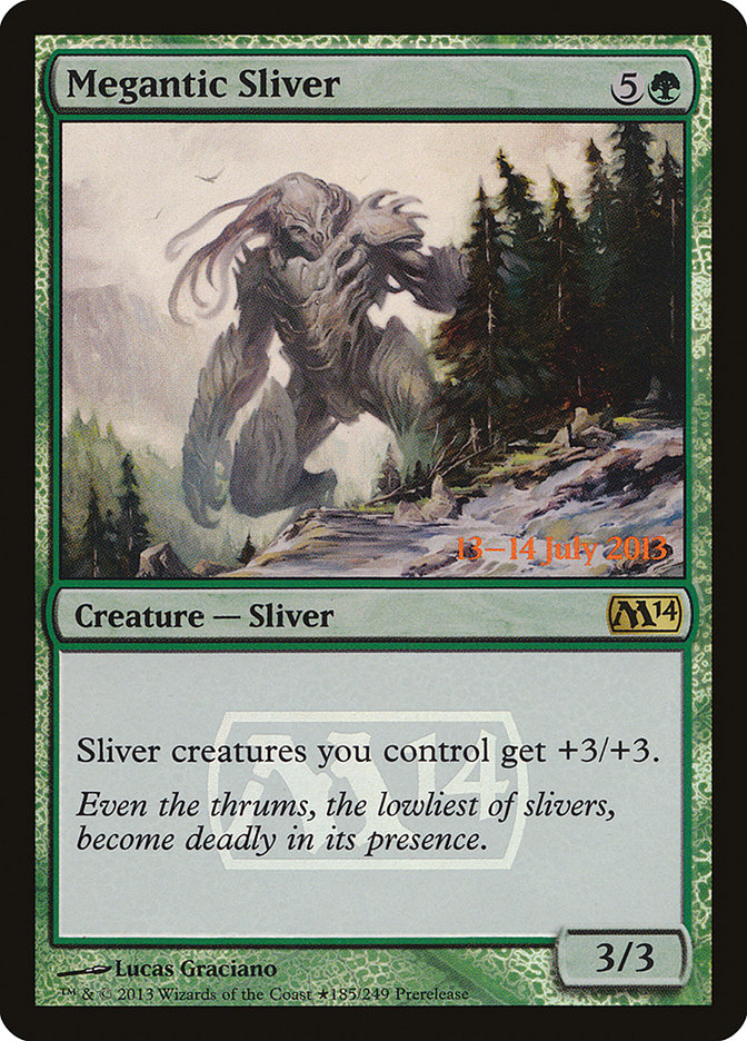 Megantic Sliver [Magic 2014 Prerelease Promos] | Pegasus Games WI