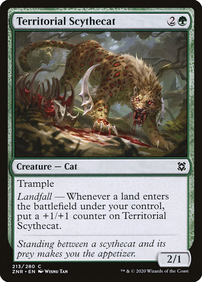 Territorial Scythecat [Zendikar Rising] | Pegasus Games WI