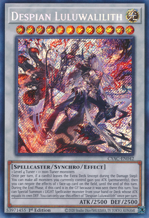 Despian Luluwalilith [CYAC-EN042] Secret Rare | Pegasus Games WI