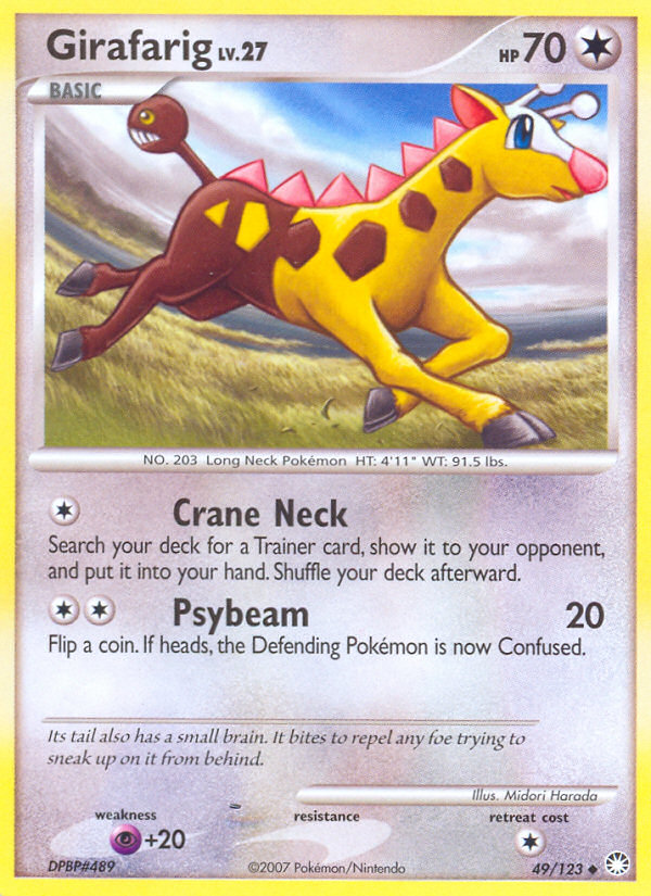 Girafarig (49/123) [Diamond & Pearl: Mysterious Treasures] | Pegasus Games WI