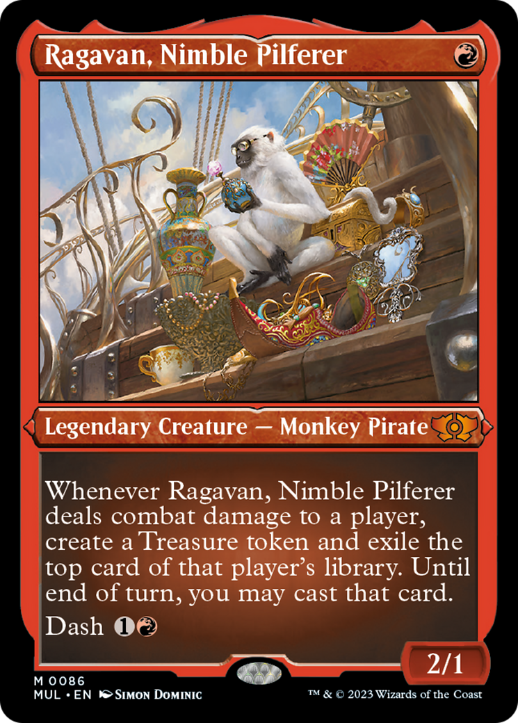 Ragavan, Nimble Pilferer (Foil Etched) [Multiverse Legends] | Pegasus Games WI