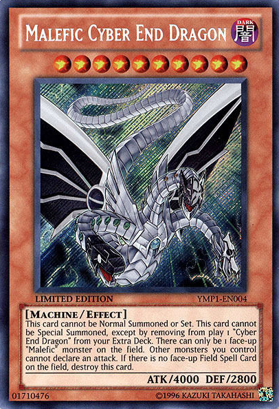 Malefic Cyber End Dragon [YMP1-EN004] Secret Rare | Pegasus Games WI