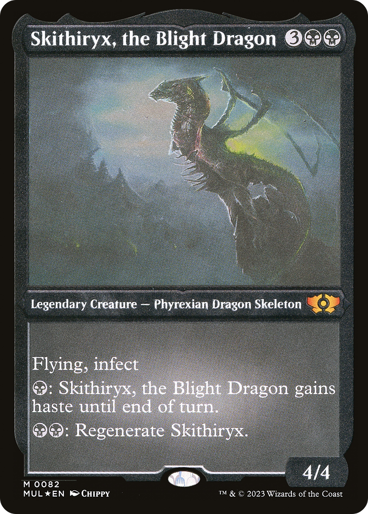 Skithiryx, the Blight Dragon (Foil Etched) [Multiverse Legends] | Pegasus Games WI