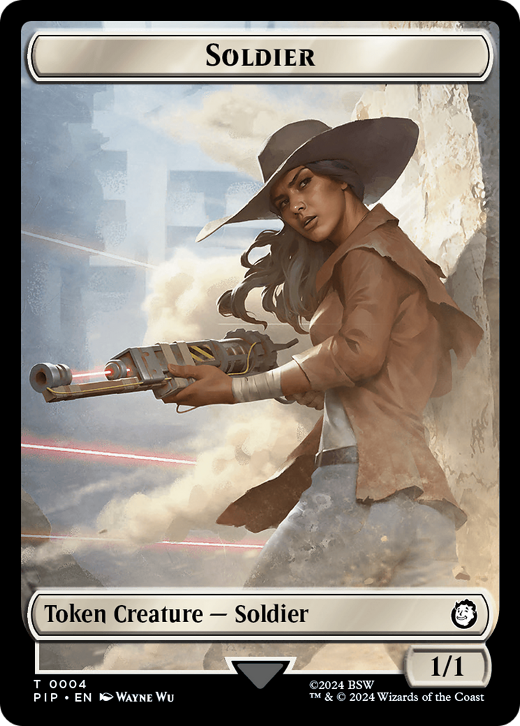 Energy Reserve // Soldier (0004) Double-Sided Token [Fallout Tokens] | Pegasus Games WI