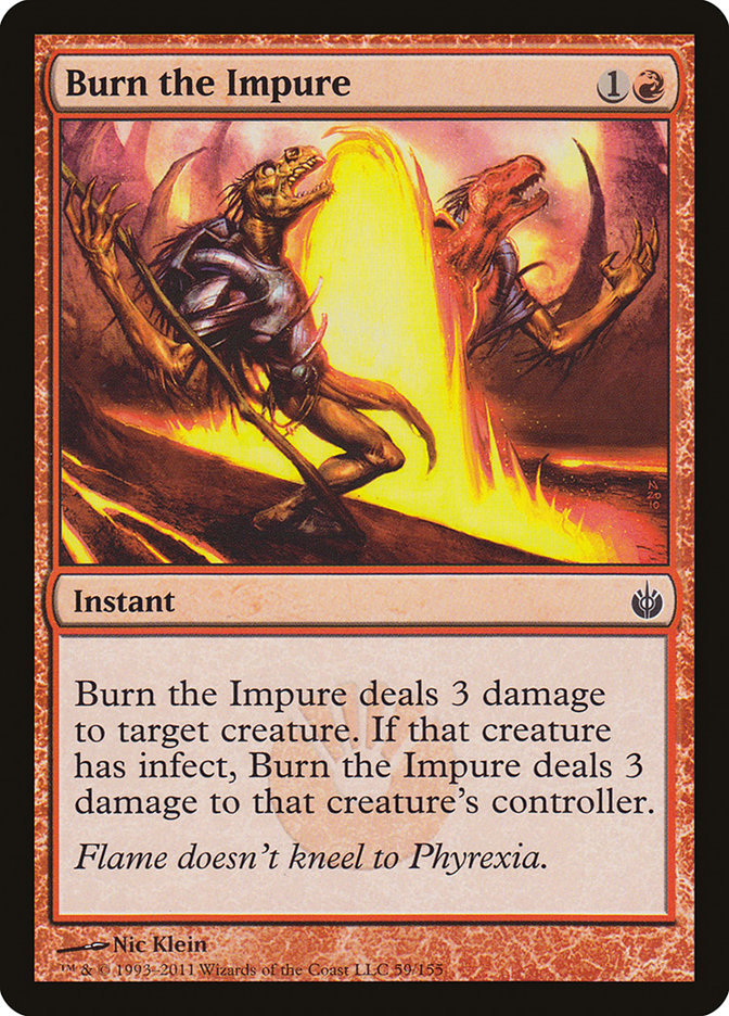 Burn the Impure [Mirrodin Besieged] | Pegasus Games WI