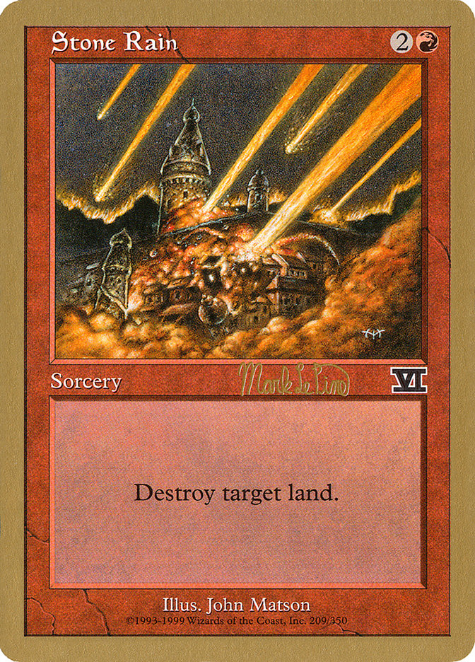 Stone Rain (Mark Le Pine) [World Championship Decks 1999] | Pegasus Games WI