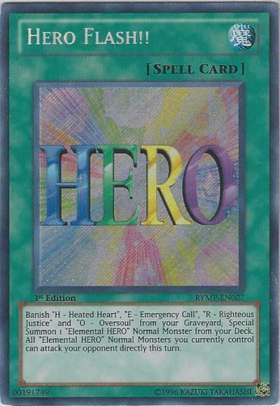 Hero Flash!! [RYMP-EN027] Secret Rare | Pegasus Games WI