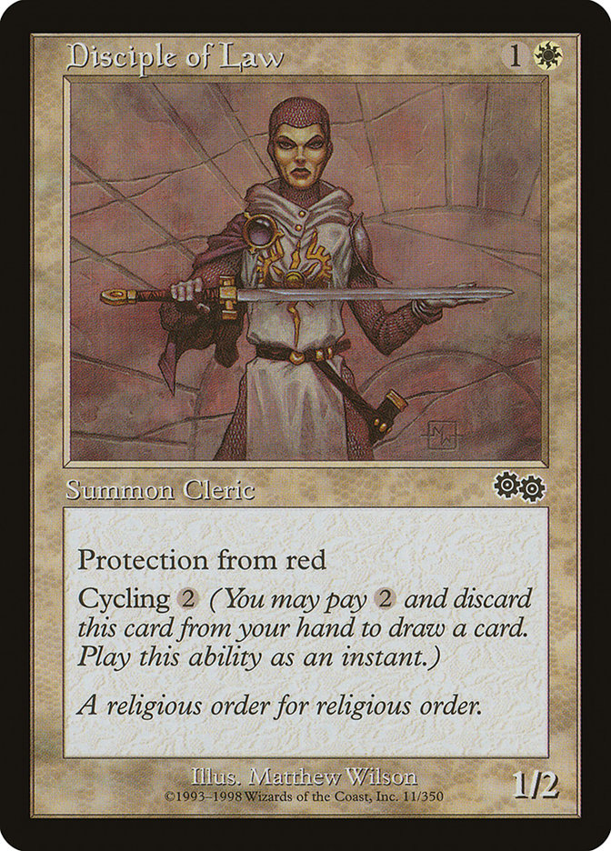 Disciple of Law [Urza's Saga] | Pegasus Games WI