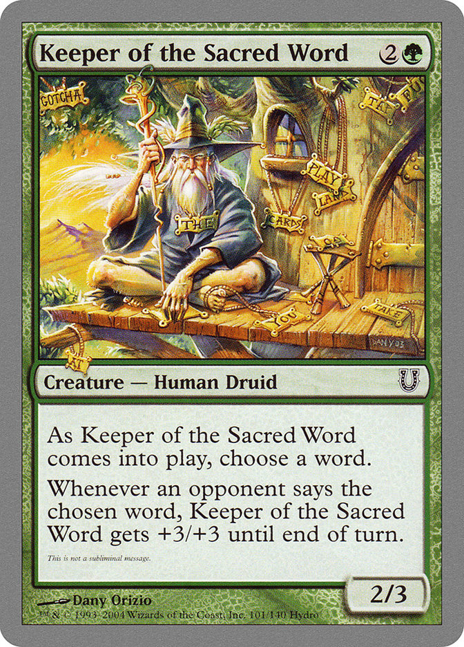 Keeper of the Sacred Word [Unhinged] | Pegasus Games WI