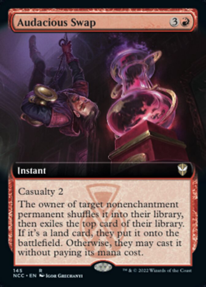 Audacious Swap (Extended Art) [Streets of New Capenna Commander] | Pegasus Games WI