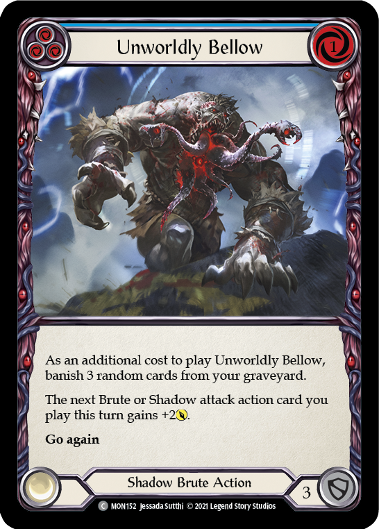 Unworldly Bellow (Blue) [MON152] 1st Edition Normal | Pegasus Games WI