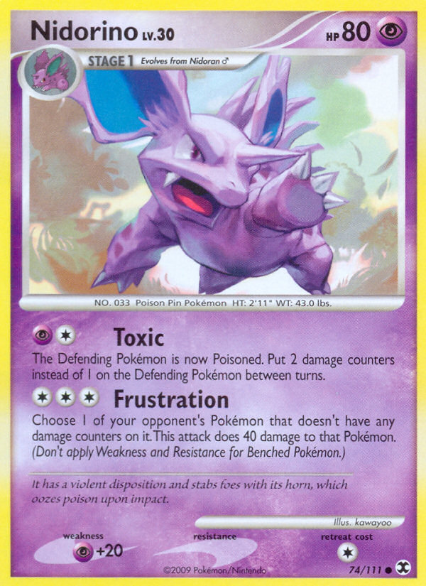 Nidorino (74/111) [Platinum: Rising Rivals] | Pegasus Games WI