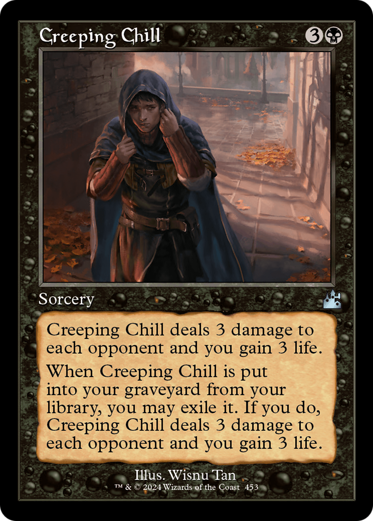 Creeping Chill (Retro Frame) [Ravnica Remastered] | Pegasus Games WI