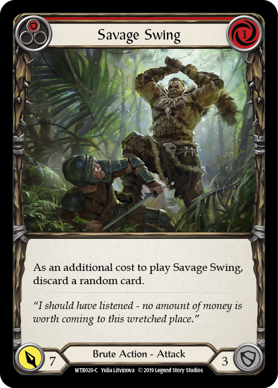 Savage Swing (Red) [WTR020-C] Alpha Print Normal | Pegasus Games WI