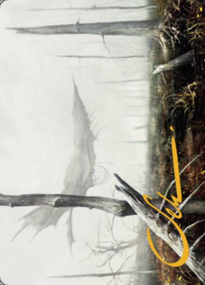 Swamp Art Card (Gold-Stamped Signature) [Dominaria United Art Series] | Pegasus Games WI