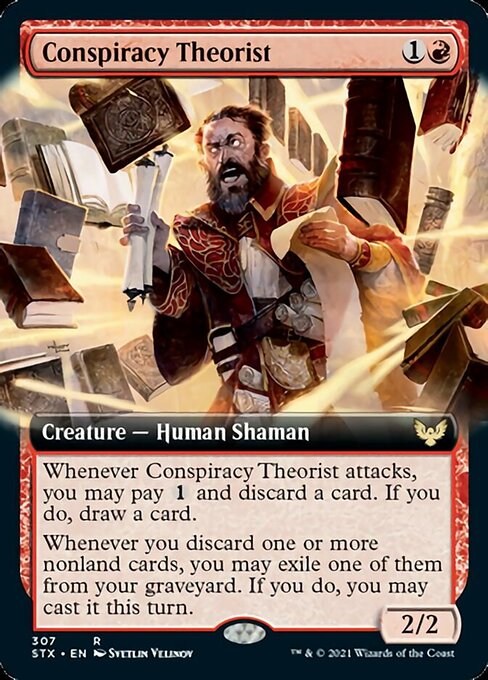 Conspiracy Theorist (Extended Art) [Strixhaven: School of Mages] | Pegasus Games WI