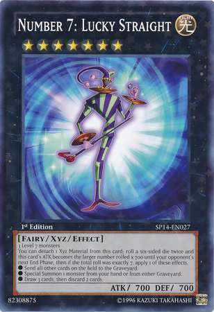 Number 7: Lucky Straight [SP14-EN027] Starfoil Rare | Pegasus Games WI