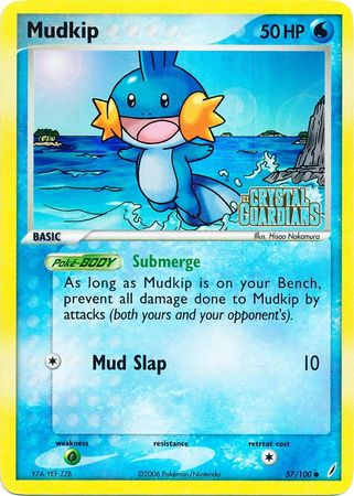 Mudkip (57/100) (Stamped) [EX: Crystal Guardians] | Pegasus Games WI