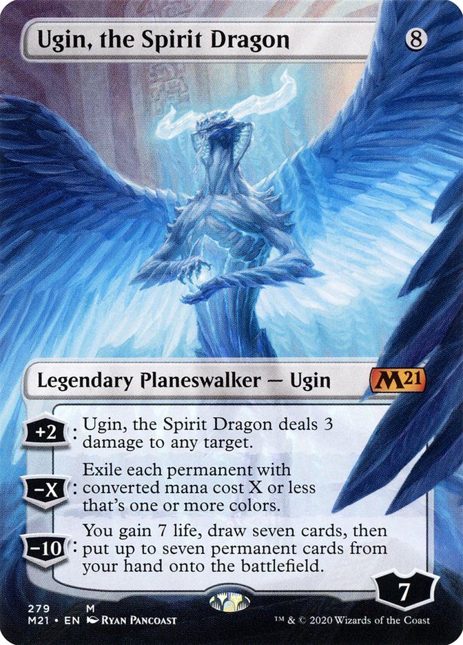 Ugin, the Spirit Dragon (279) (Borderless) [Core Set 2021] | Pegasus Games WI