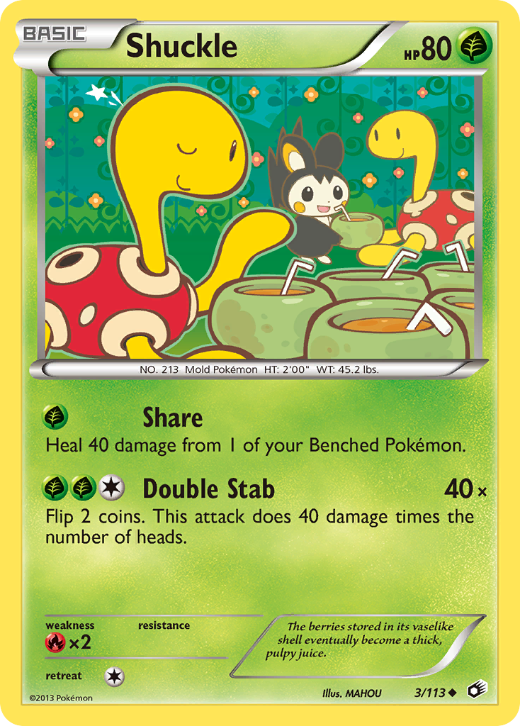 Shuckle (3/113) [Black & White: Legendary Treasures] | Pegasus Games WI