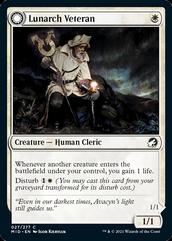 Lunarch Veteran // Luminous Phantom [Innistrad: Midnight Hunt] | Pegasus Games WI