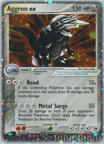 Aggron ex (95/100) [EX: Sandstorm] | Pegasus Games WI